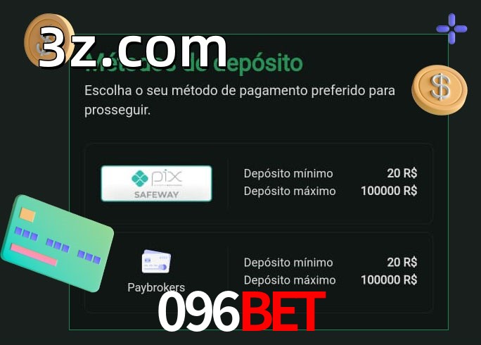 O cassino 096BETbet oferece uma grande variedade de métodos de pagamento